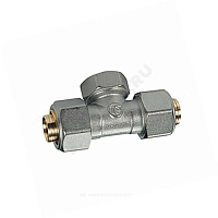 Тройник МП латунь хром обжим Дн 26х1х26 ВР R566AM Giacomini R569MX120 купить в интернет-магазине инженерного оборудования в Санкт-Петербурге