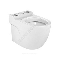 Унитаз без бачка Meridian-N compact белый горизонт/выпуск без сиденья Roca 342248000 купить в интернет-магазине инженерного оборудования в Санкт-Петербурге