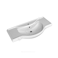 Умывальник мебельный Классик 105 белый Kirovit (Кировская керамика) купить в интернет-магазине инженерного оборудования в Санкт-Петербурге