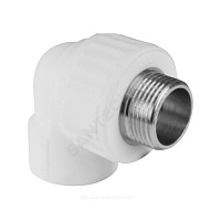 Угольник PP-R комбинированный белый НР Дн 32х1 PRO VALFEX 10126032-PRO купить в интернет-магазине инженерного оборудования в Санкт-Петербурге
