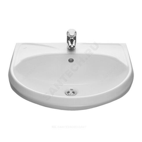 Умывальник подвесной Вест 57 белый Santeri 1.3111.8.S00.11B.0 купить в интернет-магазине инженерного оборудования в Санкт-Петербурге