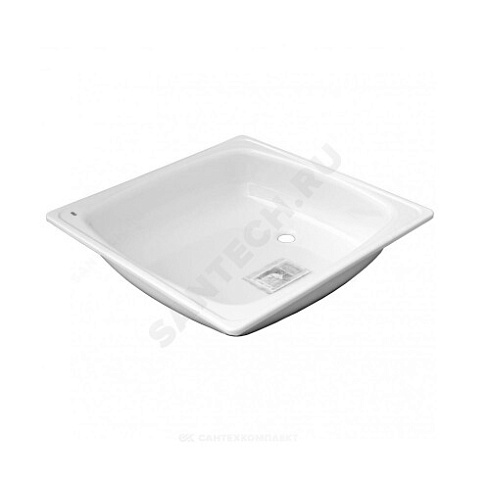 Поддон душевой стальной квадрат Standart 800х800х130 гладкий белый White Wave (Караганда) . купить в интернет-магазине инженерного оборудования в Санкт-Петербурге