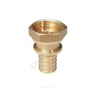 Муфта для PE-X бронза Дн 16х1/2 с накидной гайкой RAUTITAN RX+ Rehau 14563351001 (13660751001) купить в интернет-магазине инженерного оборудования в Санкт-Петербурге