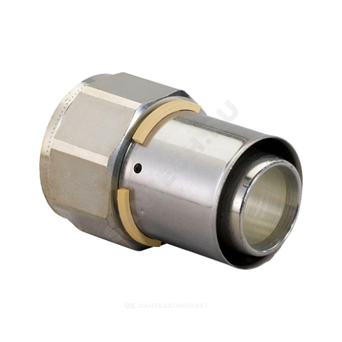 Муфта МП латунь пресс Дн 40х1 1/4 Ру10 ВР MLC Uponor 1046903 (1014630) купить в интернет-магазине инженерного оборудования в Санкт-Петербурге