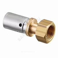 Муфта МП бронза/нерж пресс Дн 20х2,5х3/4 с накидной гайкой Cofit PD Oventrop 1532145 купить в интернет-магазине инженерного оборудования в Санкт-Петербурге