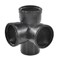 Крестовина PP-MD 2-плоскостная бесшумная Silent-PP Дн 110х110х110х87,5гр б/нап в/к Geberit 390.559.14.1 купить в интернет-магазине инженерного оборудования в Санкт-Петербурге