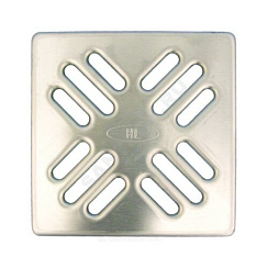 Решетка для трапов нержавеющая сталь 115х115мм HL HL037N.1E купить в интернет-магазине инженерного оборудования в Санкт-Петербурге