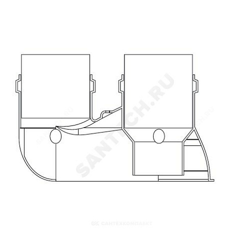 Адаптер разделительный 80/80 мм для котлов Пантера/Гепард Protherm 0020199389 купить в интернет-магазине инженерного оборудования в Санкт-Петербурге