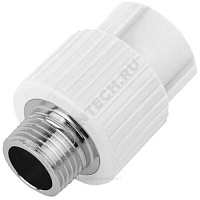 Муфта PP-R комбинированная белая НР Дн 25х3/4 VALFEX 10130025 купить в интернет-магазине инженерного оборудования в Санкт-Петербурге
