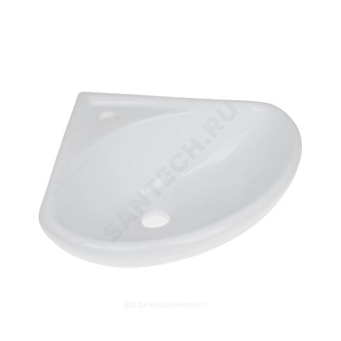 Умывальник угловой подвесной Факел 43 белый Лобненский стройфарфор купить в интернет-магазине инженерного оборудования в Санкт-Петербурге