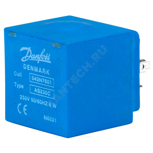 Катушка электромагнитная AS230CS 220-230В AC Danfoss 042N7601 купить в интернет-магазине инженерного оборудования в Санкт-Петербурге