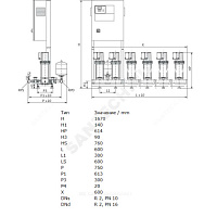 Установка повышения давления COR-2 MVIS 407/CC-EB-R Wilo 2789456 купить в интернет-магазине инженерного оборудования в Санкт-Петербурге