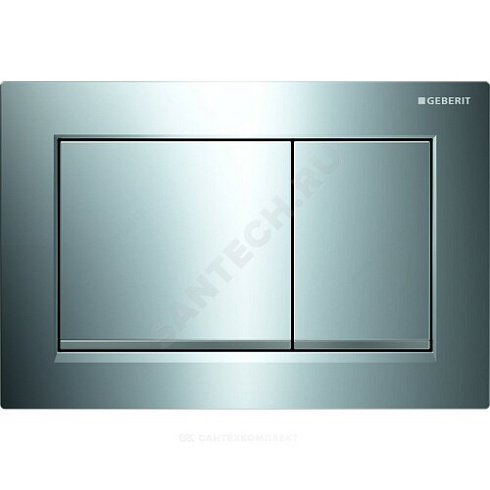 Кнопка для инсталляции Omega 30 хром глянец/хром матовый Geberit 115.080.KH.1 купить в интернет-магазине инженерного оборудования в Санкт-Петербурге