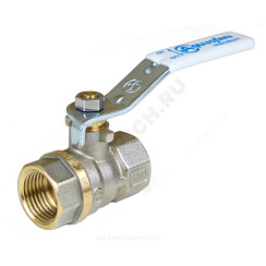 Кран шаровой латунь никель 1101 Standard Ду 15 Ру40 ВР полнопроходной рычаг Aquasfera 1101-01 купить в интернет-магазине инженерного оборудования в Санкт-Петербурге