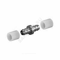 Муфта для PE-X латунь Дн 14 в/к кольцо Q&E Uponor 1058659 купить в интернет-магазине инженерного оборудования в Санкт-Петербурге