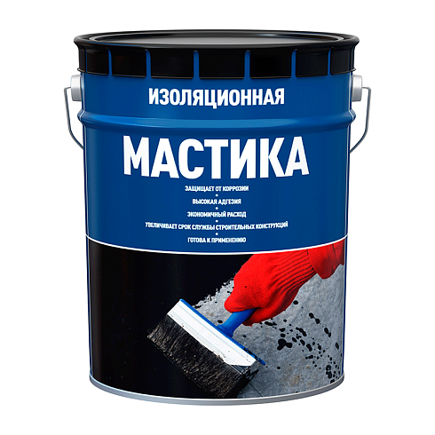 Мастика битумная изоляционная, 21,5 л купить в интернет-магазине инженерного оборудования в Санкт-Петербурге
