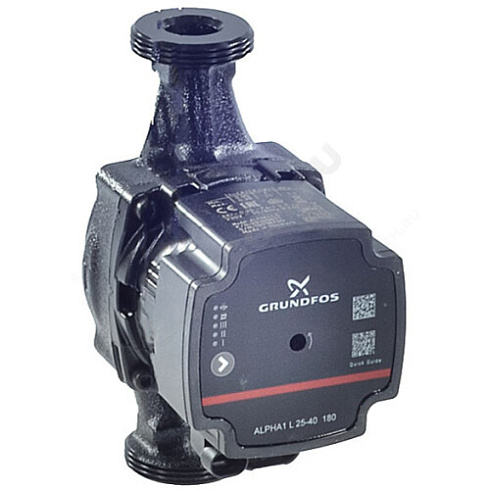 Насос циркуляционный с мокрым ротором ALPHA1 L 25-40 PN10 1х230В/50 Гц в/к с гайками Grundfos 99199611 купить в интернет-магазине инженерного оборудования в Санкт-Петербурге
