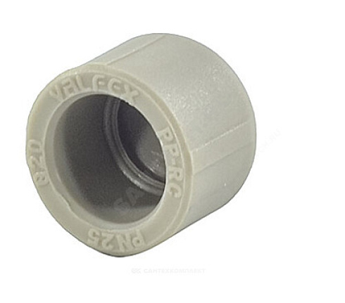 Заглушка (пробка) PP-R серая внутренняя пайка Дн 75 VALFEX 10162075Г купить в интернет-магазине инженерного оборудования в Санкт-Петербурге