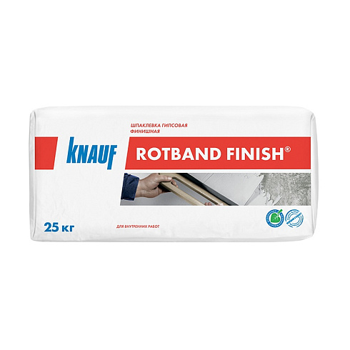 Шпаклевка гипсовая финишная Knauf Rotband Finish, 25 кг купить в интернет-магазине инженерного оборудования в Санкт-Петербурге