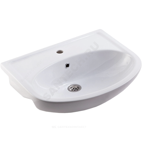 Умывальник мебельный УЮТ 60 белый Rosa (Кировская керамика) купить в интернет-магазине инженерного оборудования в Санкт-Петербурге