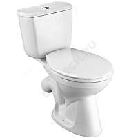 Унитаз-компакт Бриз белый нижний подвод косой выпуск 2/реж дюропласт Santek 1.WH30.2.138 купить в интернет-магазине инженерного оборудования в Санкт-Петербурге