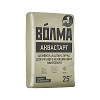 Штукатурка цементная Волма Аквастарт, 25 кг купить в интернет-магазине инженерного оборудования в Санкт-Петербурге