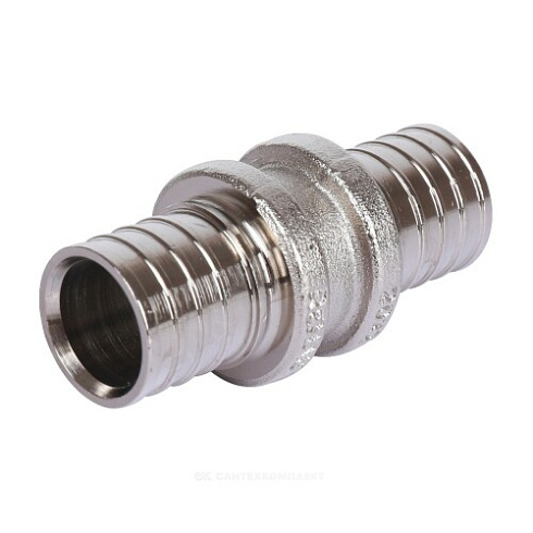 Муфта для PE-X латунь оц Дн 20 RAUTHERM S Rehau 12503171002 купить в интернет-магазине инженерного оборудования в Санкт-Петербурге