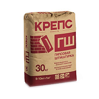 Штукатурка Крепс ГШ гипсовая для машинного нанесения, 30 кг купить в интернет-магазине инженерного оборудования в Санкт-Петербурге