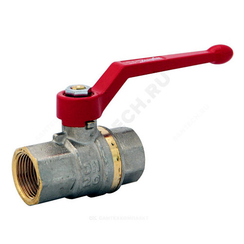 Кран шаровой латунь никель BVR Ду 40 Ру40 ВР полнопроходной рычаг Danfoss 065B8211 купить в интернет-магазине инженерного оборудования в Санкт-Петербурге