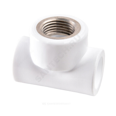 Тройник PP-R комбинированный белый ВР Дн 32х3/4 PRO VALFEX 10127132-PRO купить в интернет-магазине инженерного оборудования в Санкт-Петербурге