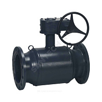Кран шаровой сталь JIP Premium FF Ду 150 Ру16 фл с редуктором Danfoss 065N0251G купить в интернет-магазине инженерного оборудования в Санкт-Петербурге