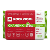 Утеплитель Rockwool Лайт Баттс Скандик 800х600х100 мм, 6 шт купить в интернет-магазине инженерного оборудования в Санкт-Петербурге