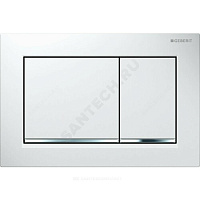 Кнопка для инсталляции Omega 30 белый/хром глянец Geberit 115.080.KJ.1 купить в интернет-магазине инженерного оборудования в Санкт-Петербурге
