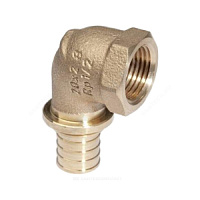 Угольник для PE-X бронза Дн 20х1/2 ВР RAUTITAN RX Rehau 13660961001 (11373051001) купить в интернет-магазине инженерного оборудования в Санкт-Петербурге
