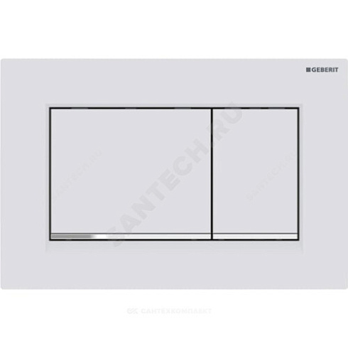Кнопка для инсталляции Sigma 30 белый матовый лак/хром глянцевый Geberit 115.883.JT.1 купить в интернет-магазине инженерного оборудования в Санкт-Петербурге