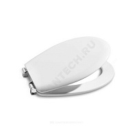 Сиденье для унитаза Victoria белое дюропласт Soft close Roca ZRU8013920 купить в интернет-магазине инженерного оборудования в Санкт-Петербурге