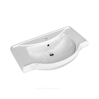 Умывальник мебельный Классик 80 белый Kirovit (Кировская керамика) купить в интернет-магазине инженерного оборудования в Санкт-Петербурге