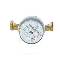 Счётчик г/в и х/в крыльчатый одноструйный Ду 15 Ру16 90С L=110мм резьба с обратным клапаном В/К ОСВУ-15 Декаст 73-15-270 купить в интернет-магазине инженерного оборудования в Санкт-Петербурге