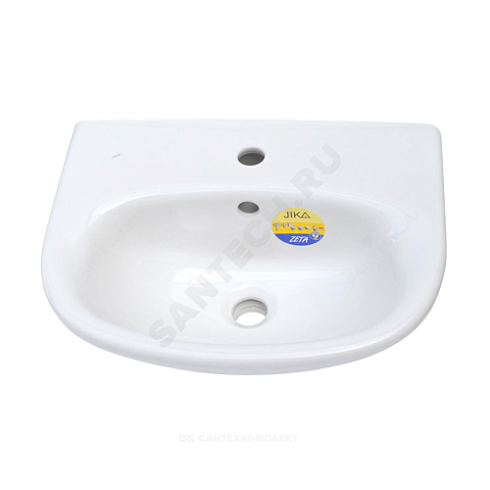 Умывальник подвесной Zeta 50 белый Jika 8.1039.0.000.104.9 купить в интернет-магазине инженерного оборудования в Санкт-Петербурге