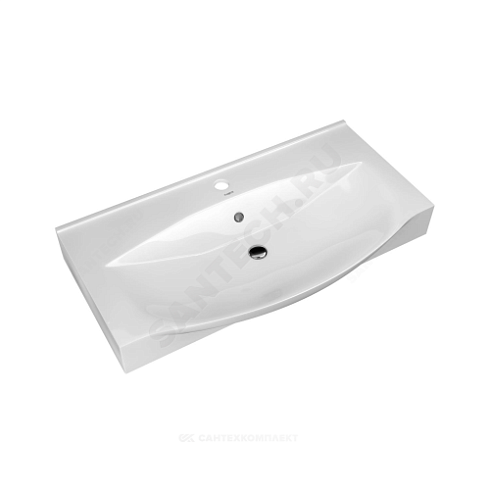 Умывальник мебельный Элвис 85 белый Kirovit (Кировская керамика) купить в интернет-магазине инженерного оборудования в Санкт-Петербурге