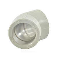 Угольник PP-R серый внутренняя пайка Дн 110х45гр VALFEX 10107110Г купить в интернет-магазине инженерного оборудования в Санкт-Петербурге