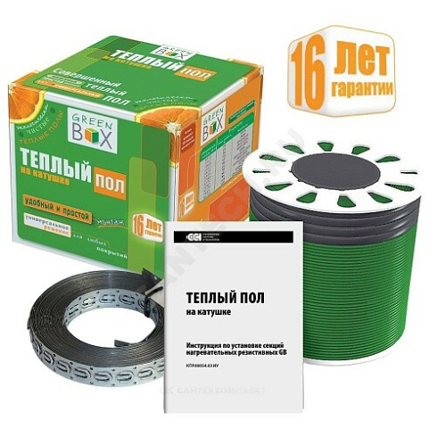 Кабель нагревательный GB 17,5м 200 Вт Green Box 2206799 купить в интернет-магазине инженерного оборудования в Санкт-Петербурге