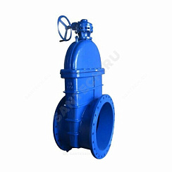 Задвижка чугун 30ч539р аналог МЗВ обрезиненный клин c гайкой Ду 800 Ру10 фл с редуктором двусторонняя Китай купить в интернет-магазине инженерного оборудования в Санкт-Петербурге