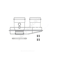 Адаптер разделительный 80/80 мм для котлов Ягуар Protherm 3002186608 купить в интернет-магазине инженерного оборудования в Санкт-Петербурге