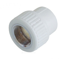 Муфта PP-R комбинированная белая ВР Дн 25х3/4 VALFEX 10129025 купить в интернет-магазине инженерного оборудования в Санкт-Петербурге