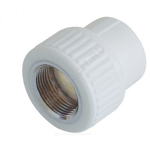 Муфта PP-R комбинированная белая ВР Дн 25х3/4 VALFEX 10129025 купить в интернет-магазине инженерного оборудования в Санкт-Петербурге