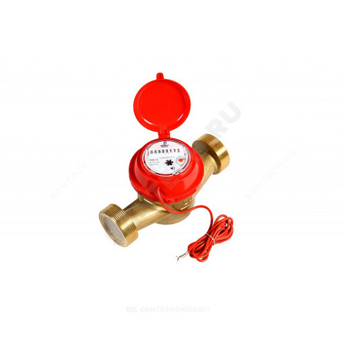 Счётчик г/в и х/в крыльчатый одноструйный Ду 40 Ру16 120С L=190мм резьба импульсный В/К ОСВУ ДГ1 исполнение Нептун Декаст 75-40-03 купить в интернет-магазине инженерного оборудования в Санкт-Петербурге