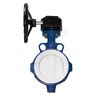 Затвор дисковый поворотный чугун VP4449R-08PTFE Ду 300 Ру10 межфл с редуктором диск нерж манжета PTFE Tecofi VP4449R-08PTFE0300 купить в интернет-магазине инженерного оборудования в Санкт-Петербурге
