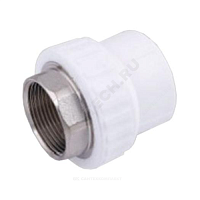 Муфта PP-R комбинированная под ключ белая ВР Дн 75х2 1/2 VALFEX 10134075 купить в интернет-магазине инженерного оборудования в Санкт-Петербурге