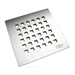 Решетка для трапов нержавеющая сталь 115х115мм HL HL3120 купить в интернет-магазине инженерного оборудования в Санкт-Петербурге